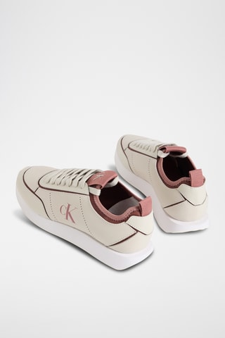 Baskets en cuir - Beige clair