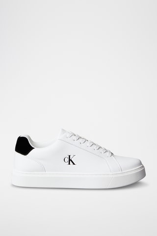 Baskets en cuir - Blanc et noir