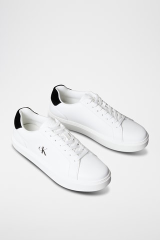 Baskets en cuir - Blanc et noir