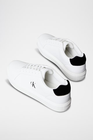 Baskets en cuir - Blanc et noir