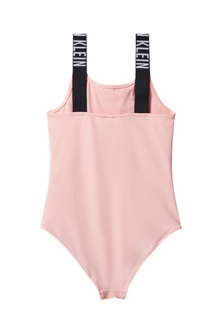 Maillot 1 pièce - Rose poudré et noir