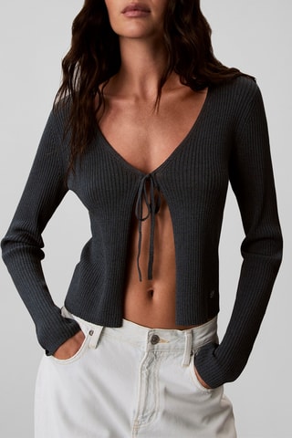 Gilet en lin - Bleu foncé