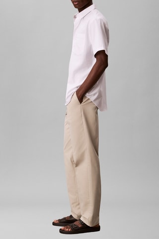 Pantalon straight - Marron clair