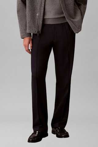 Pantalon droit - Bleu foncé