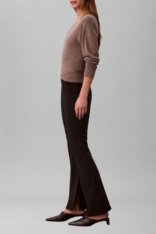 Pantalon flare taille haute - Noir