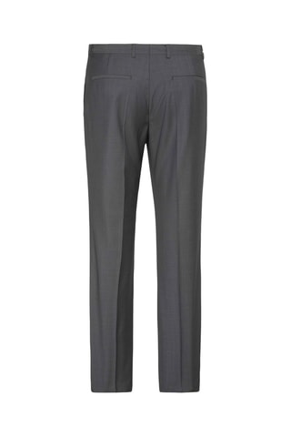 Pantalon slim en laine - Gris