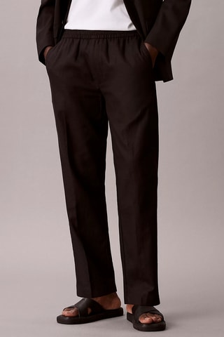 Pantalon en lin - Noir