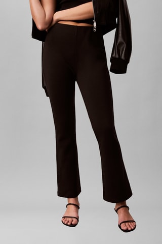 Pantalon flare taille haute - Noir