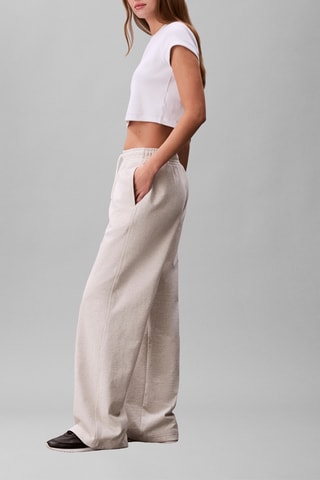 Pantalon regular - Gris clair chiné
