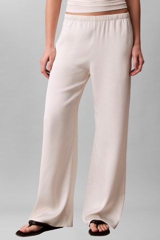 Pantalon regular - Blanc