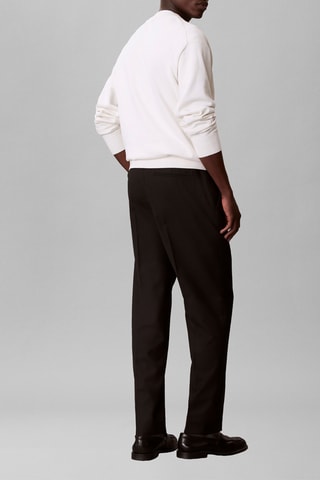 Pantalon tapered en laine - Noir