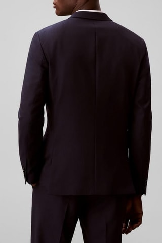 Veste en laine - Bleu foncé