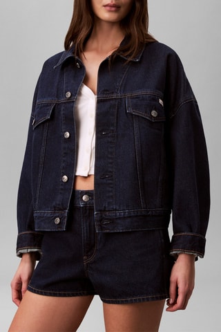 Veste en jean - Bleu marine