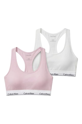 2 brassières - Blanc et rose poudré