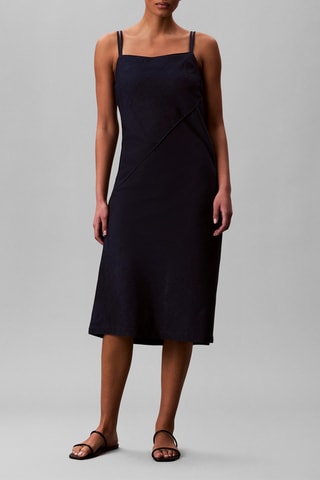 Robe trapèze en jean - Indigo
