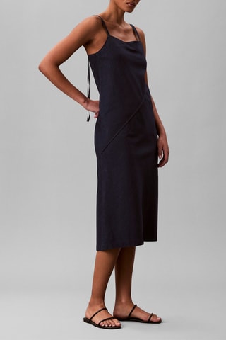Robe trapèze en jean - Indigo