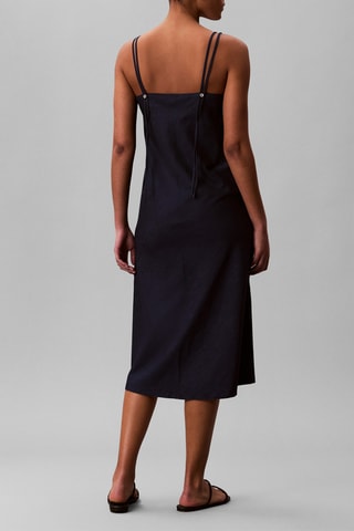 Robe trapèze en jean - Indigo