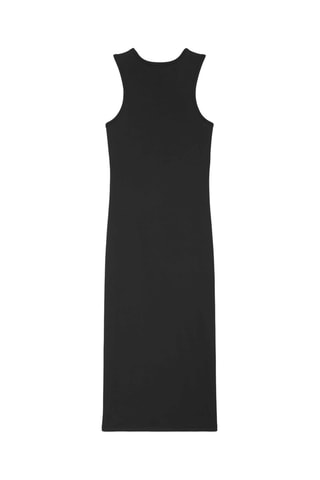 Robe midi - Noir et gris clair