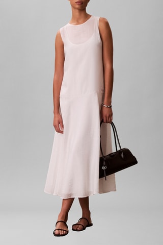 Robe midi - Ecru