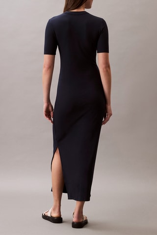 Robe midi - Bleu marine