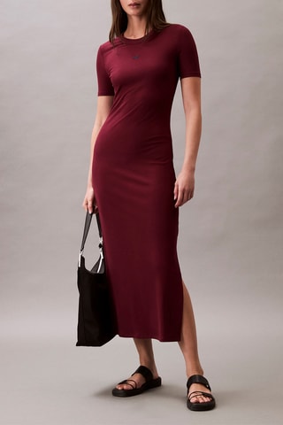 Robe midi  - Bordeaux
