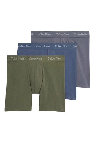 3 boxers - Bleu marine et kaki