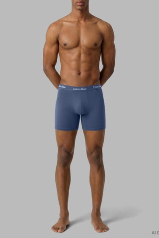 3 boxers - Bleu marine et kaki