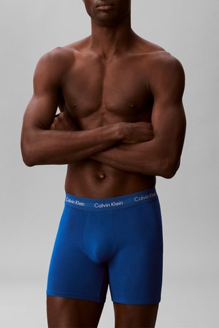 3 boxers - Noir et bleu roi