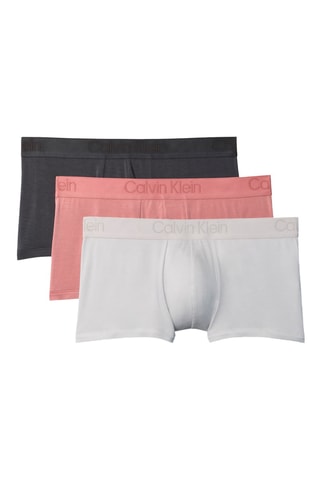 3 boxers - Gris, noir et rose poudré