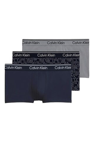 3 boxers - Bleu marine et gris