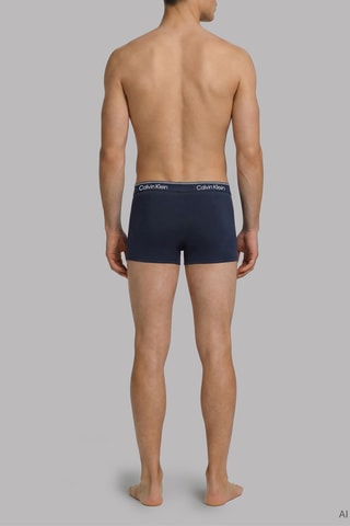3 boxers - Bleu marine et gris