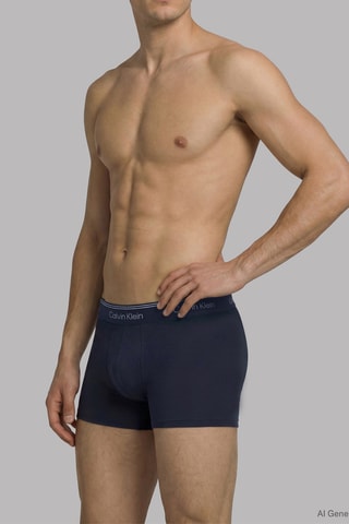 3 boxers - Bleu marine et gris