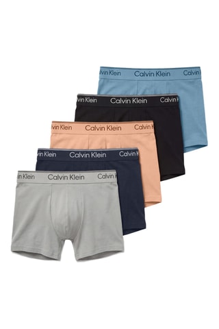 5 boxers - Orange et noir