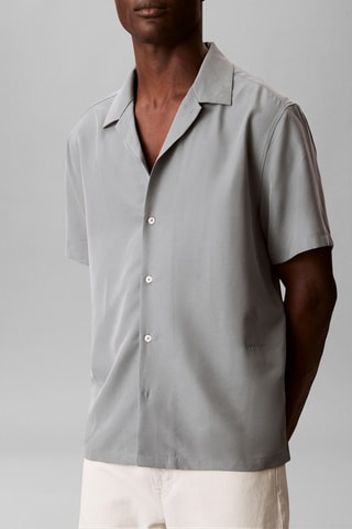 Chemise relaxed - Gris clair