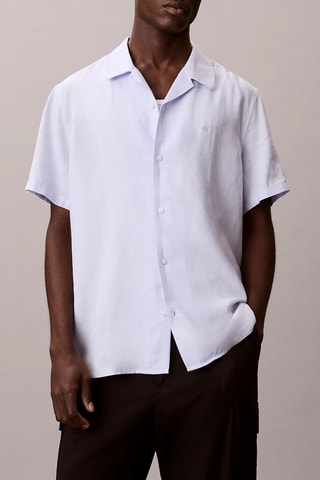 Chemise en lin - Bleu-gris