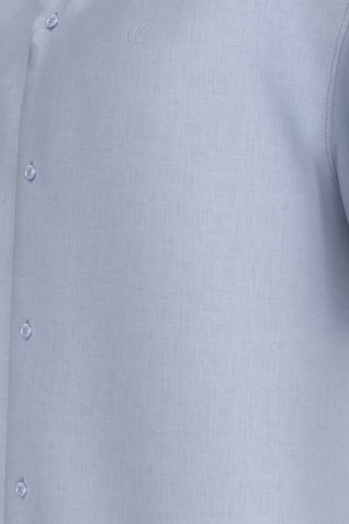 Chemise en lin - Bleu-gris