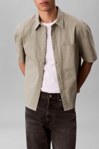 Chemise boxy - Beige