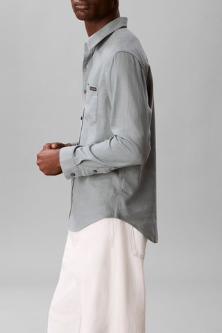 Chemise en lin - Vert