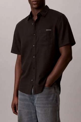 Chemise en lin - Noir