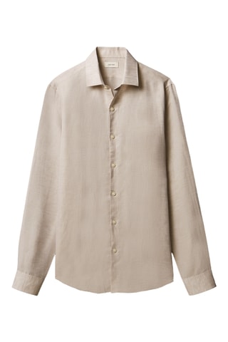 Chemise en lin - Taupe