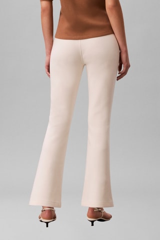 Pantalon flare taille haute - Blanc