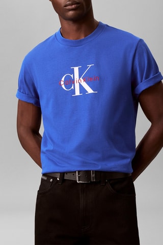 T-shirt relaxed - Bleu roi