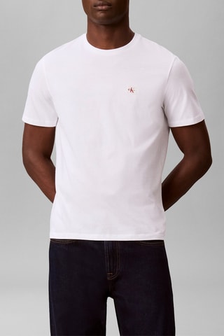 2 t-shirts regular - Bleu marine et blanc