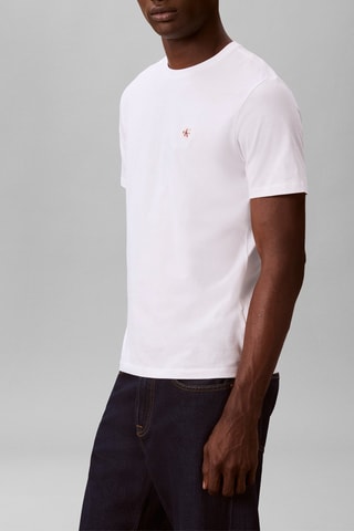 2 t-shirts regular - Bleu marine et blanc