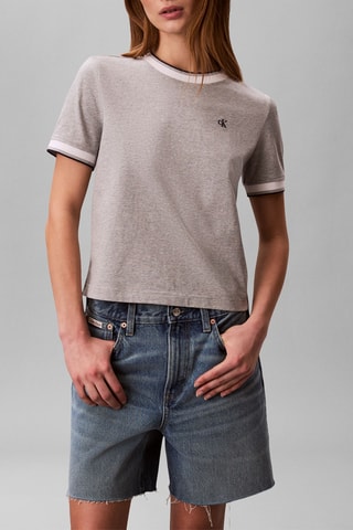 T-shirt - Gris clair chiné
