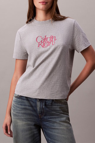 T-shirt - Gris clair chiné