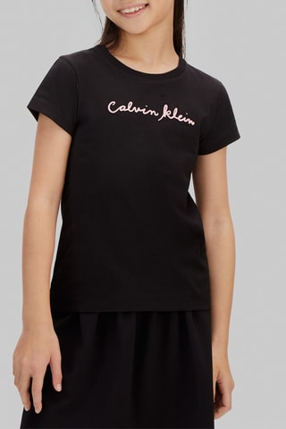 T-shirt slim en coton biologique - Noir