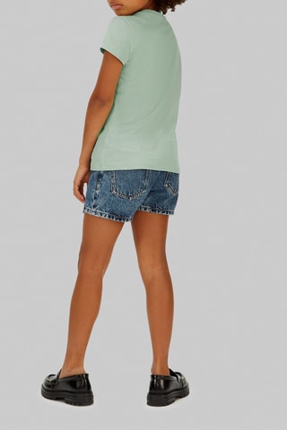T-shirt slim en coton biologique - Vert d’eau
