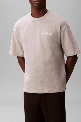 T-shirt de pyjama - Gris clair chiné