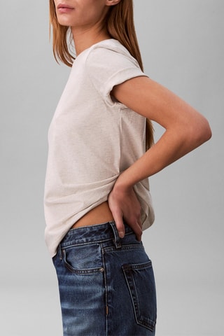 T-shirt - Gris clair chiné